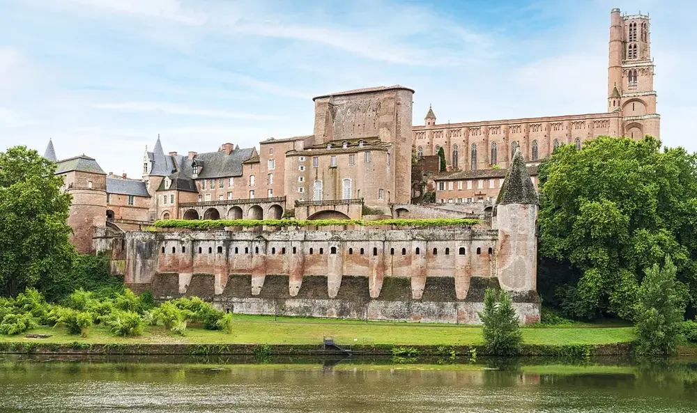 (Albi) Cité épiscopale d'Albi - Le palais de la Berbie et la cathédrale Ste Cécile